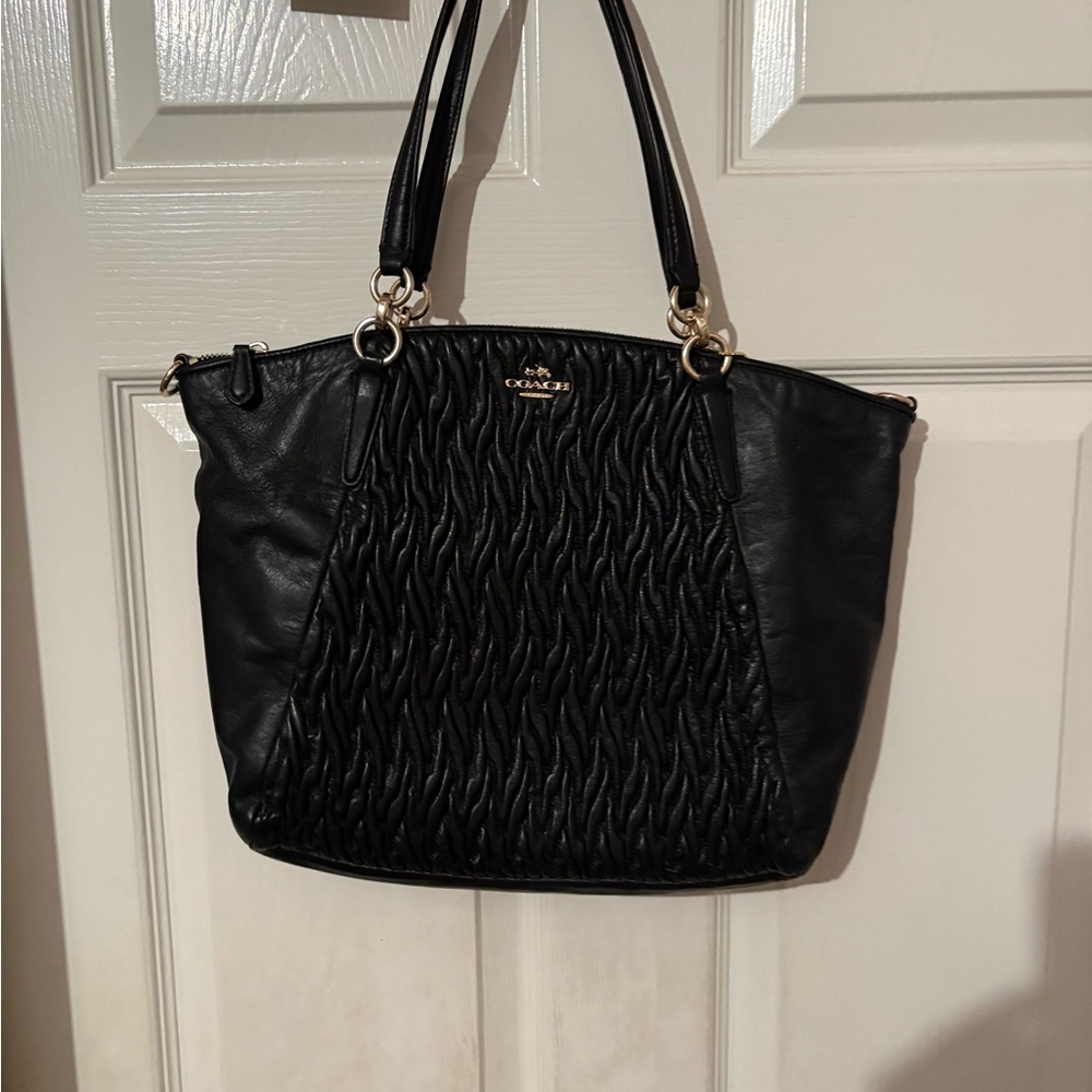 Coach‎ Black Twisted leather Shoulder Bag - Picture 2 of 10